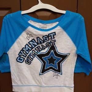 Justice girls size 14 Gymnast crop top